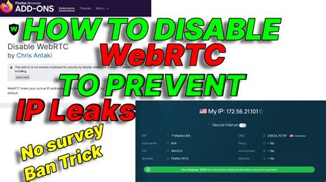 How to disable WebRTC and prevent leaks